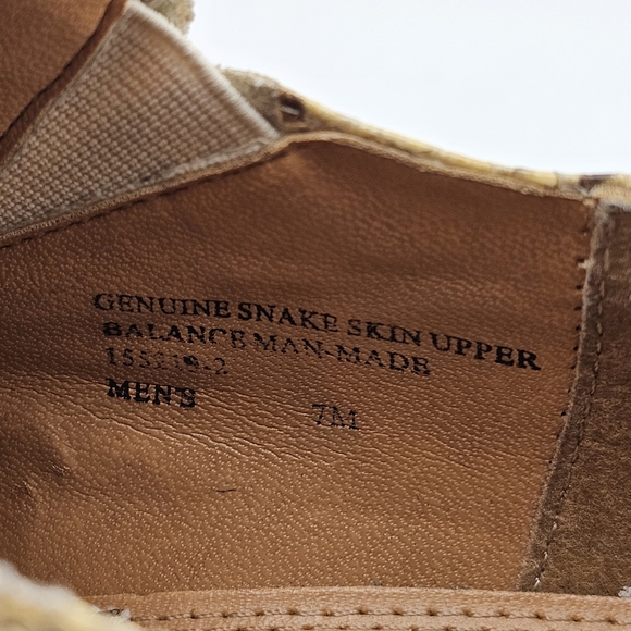 Genuine Python Snake Skin Shoes Giorgio Brutini Slip-On Dress Loafers Men 7M Rad - Picture 12 of 14